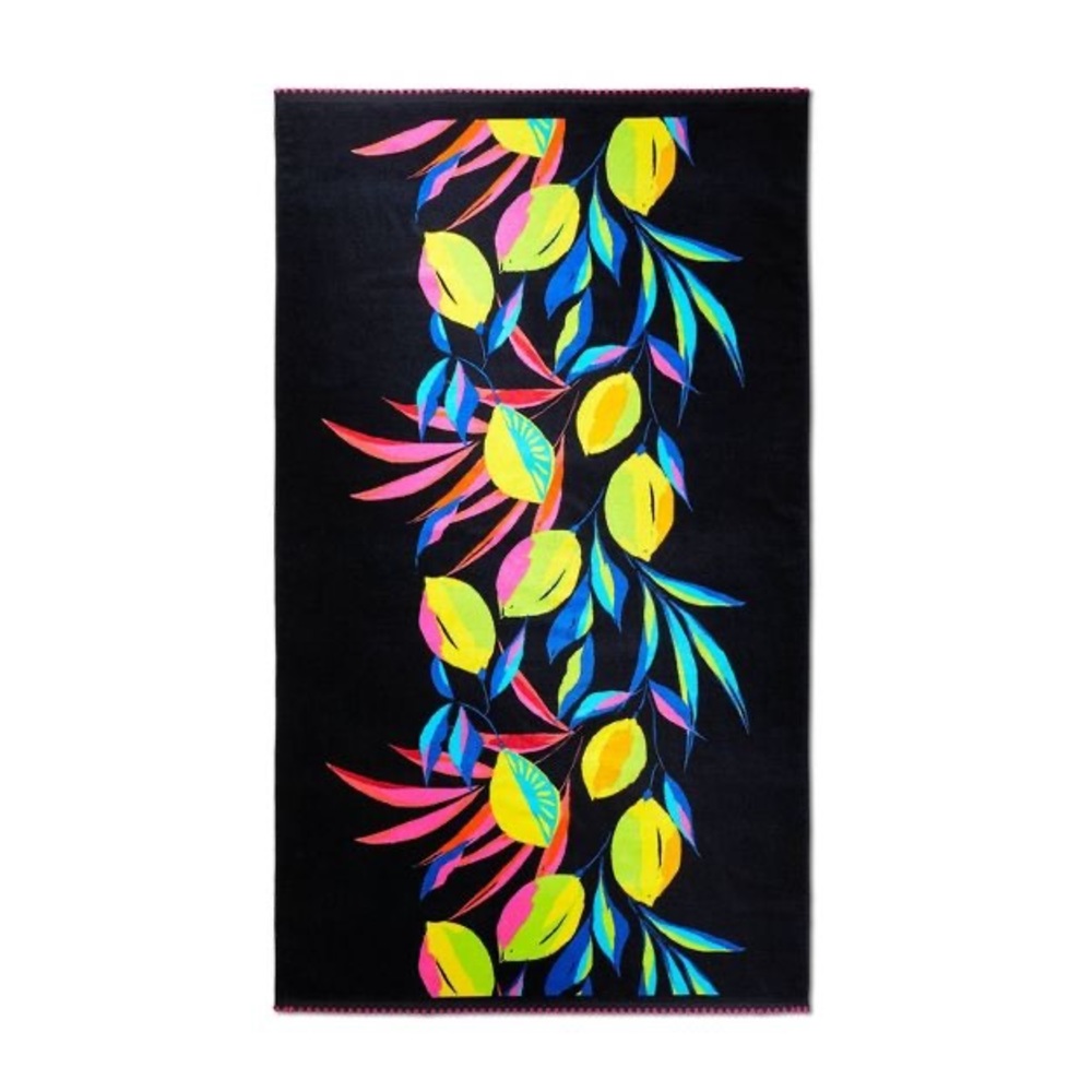 NWT Tabitha Brown for Target Lemon Print Beach Towel